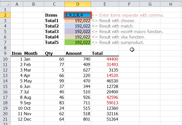 Sum by Selection_Picture