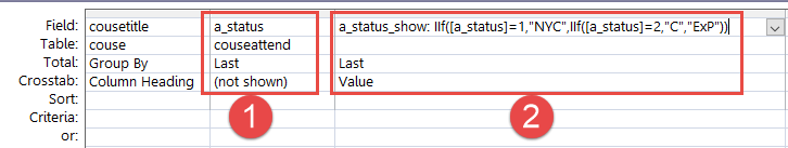 CrossTabQuery