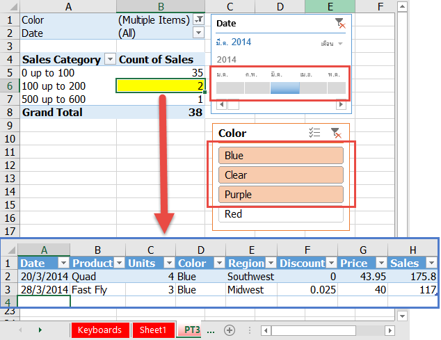 TimelineAndSlicer